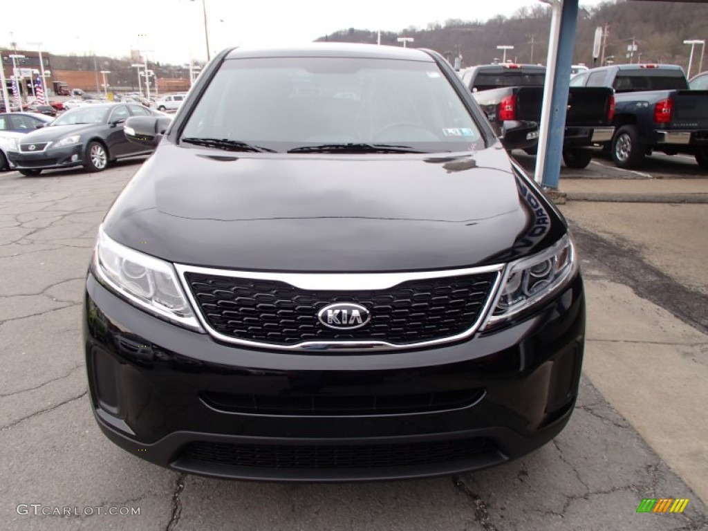 2014 Sorento LX AWD - Ebony Black / Black photo #3