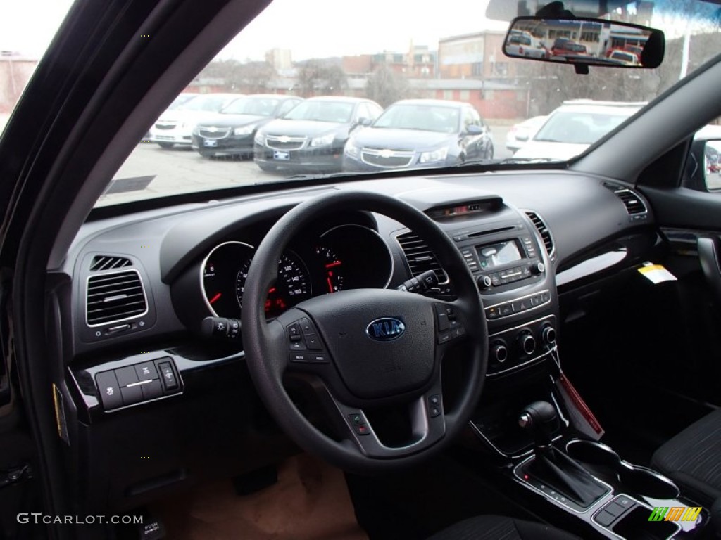 2014 Sorento LX AWD - Ebony Black / Black photo #10