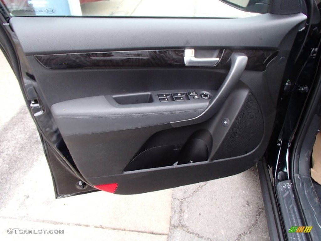 2014 Kia Sorento LX AWD Black Door Panel Photo #78238548