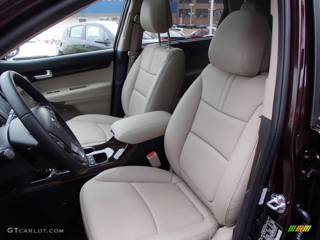 Beige Interior 2014 Kia Sorento EX V6 AWD Photo #78238930