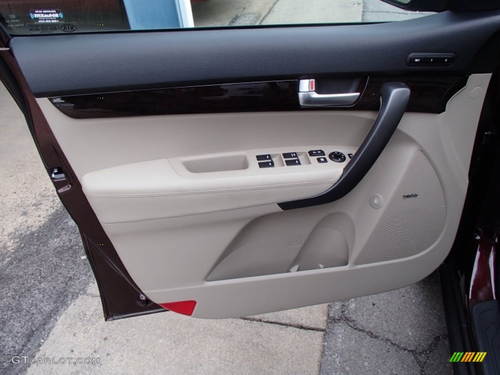2014 Kia Sorento EX V6 AWD Beige Door Panel Photo #78238949