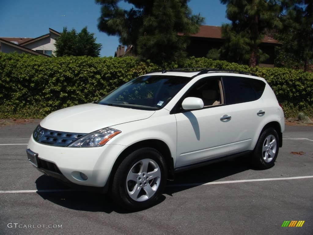 2004 Murano SL AWD - Glacier Pearl White / Cafe Latte photo #1