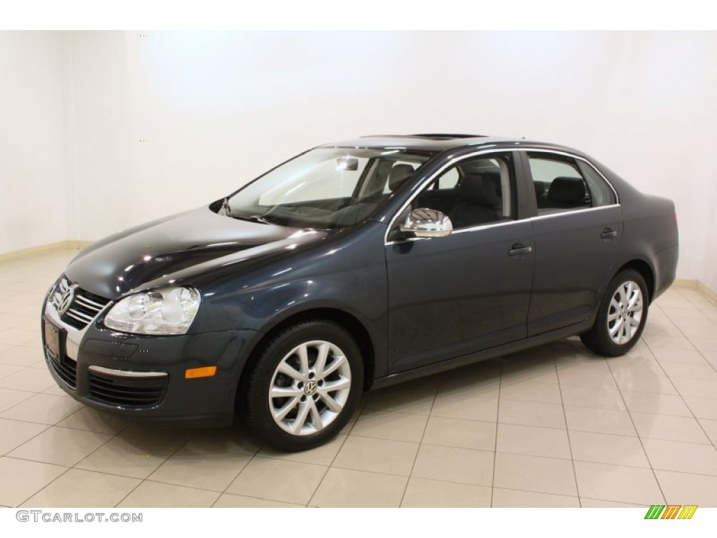 2010 Jetta SE Sedan - Blue Graphite Metallic / Titan Black photo #3