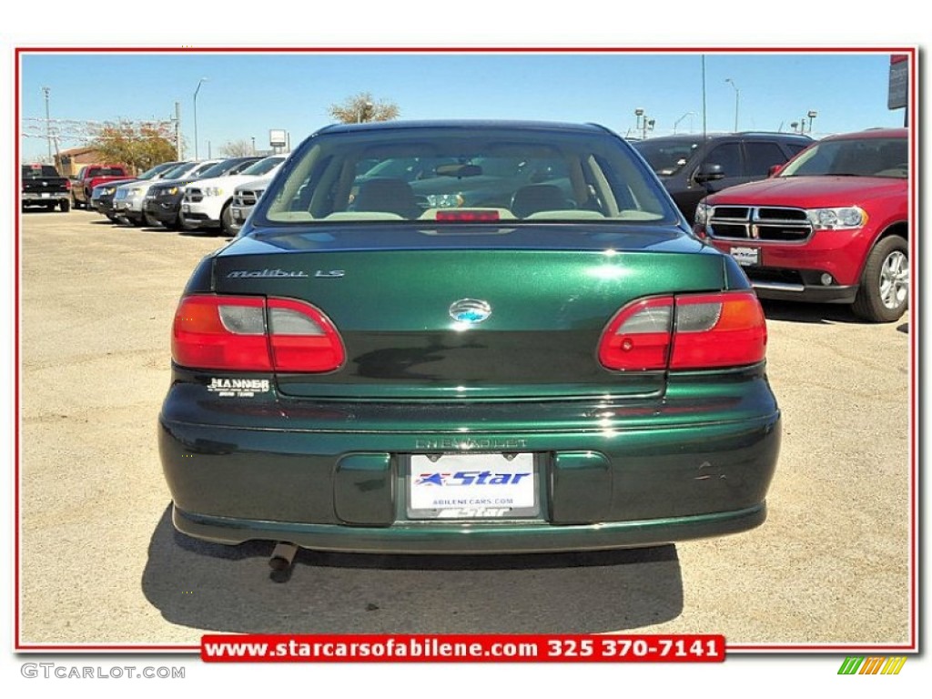 2003 Malibu LS Sedan - Medium Forest Green Metallic / Neutral Beige photo #4