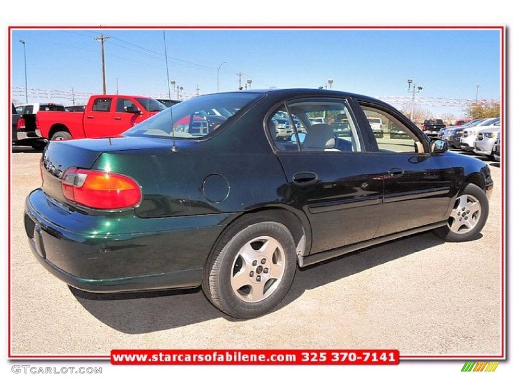 2003 Malibu LS Sedan - Medium Forest Green Metallic / Neutral Beige photo #5