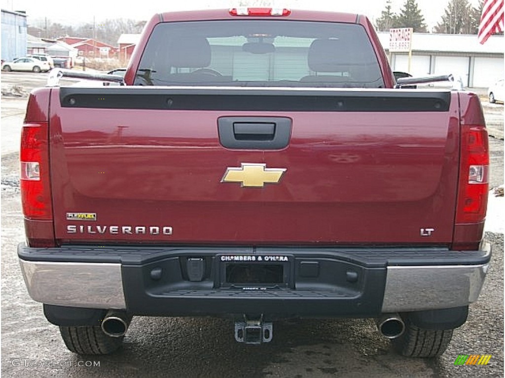 2008 Silverado 1500 LT Regular Cab 4x4 - Deep Ruby Metallic / Ebony photo #6