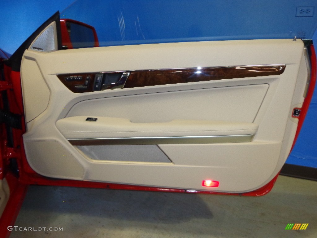 2012 E 350 Coupe - Mars Red / Almond/Mocha photo #18