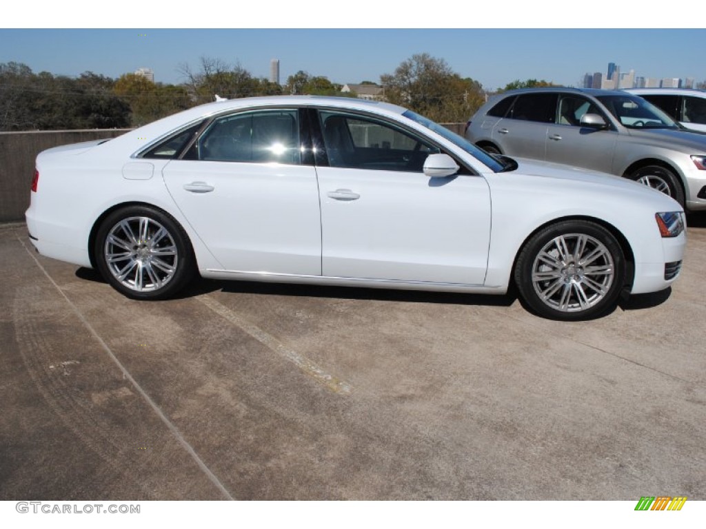 Glacier White Metallic 2013 Audi A8 4.0T quattro Exterior Photo #78241722