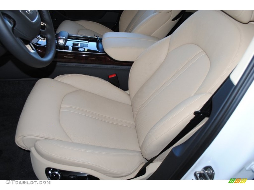 Velvet Beige Interior 2013 Audi A8 4.0T quattro Photo #78241851