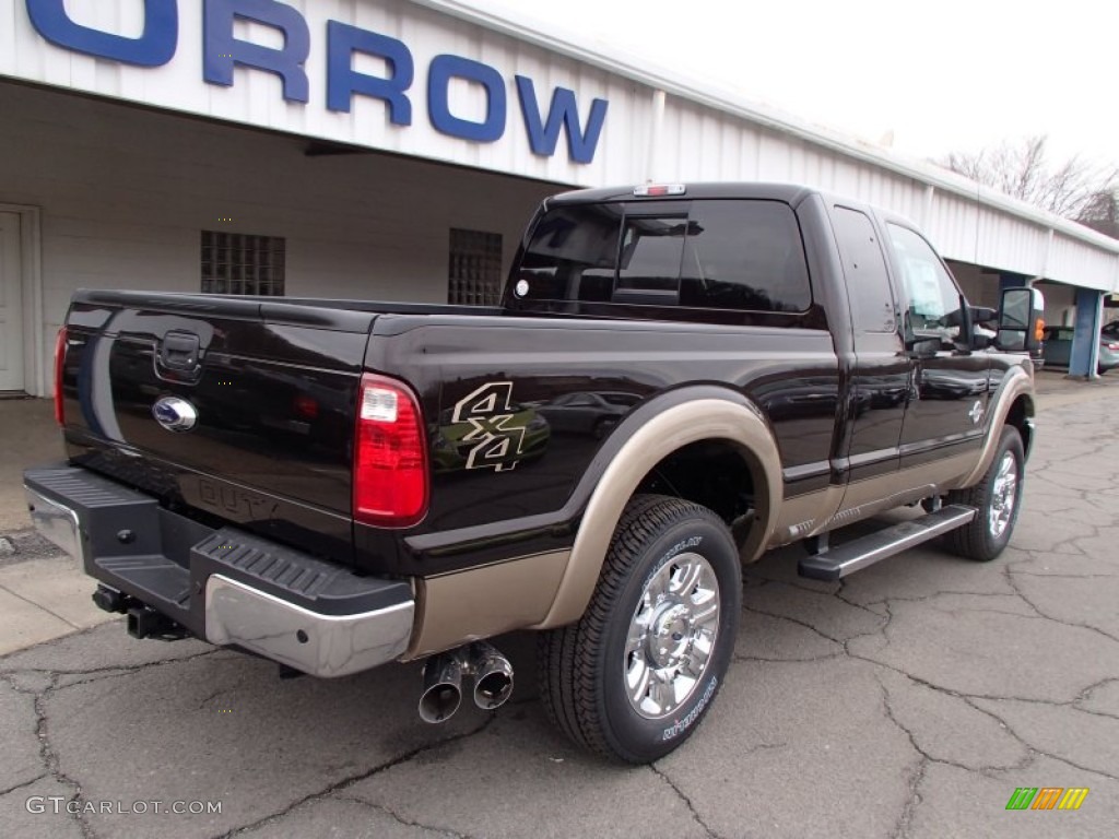 2013 F250 Super Duty Lariat SuperCab 4x4 - Kodiak Brown Metallic / Adobe photo #8