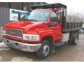2003 Victory Red GMC C Series TopKick C4500 Regular Cab Chassis Stake Truck  photo #1