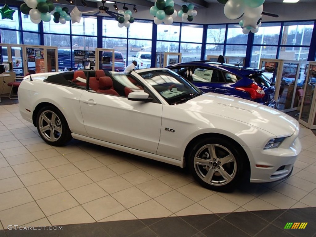 2014 Oxford White Ford Mustang Gt Premium Convertible