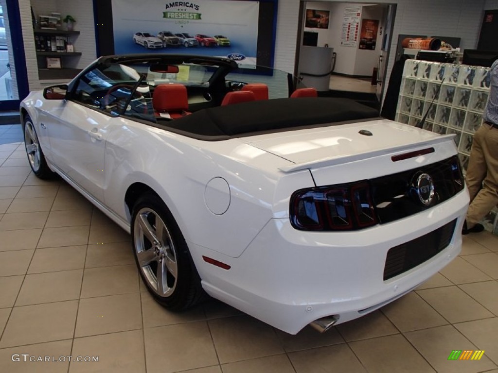 Oxford White 2014 Ford Mustang GT Premium Convertible Exterior Photo #78242326