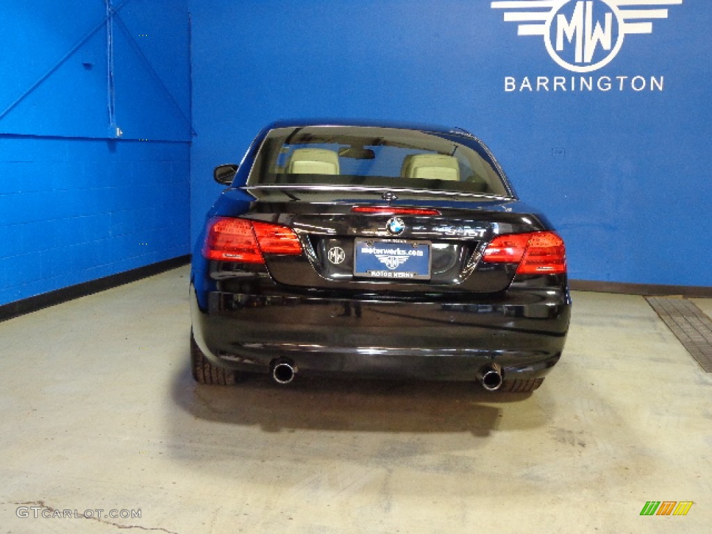 2011 3 Series 335i Convertible - Black Sapphire Metallic / Cream Beige Dakota Leather photo #11