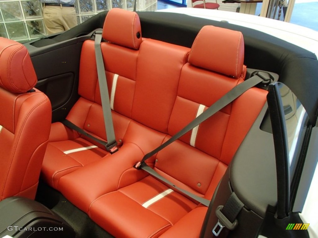 2014 Ford Mustang GT Premium Convertible Rear Seat Photo #78242438