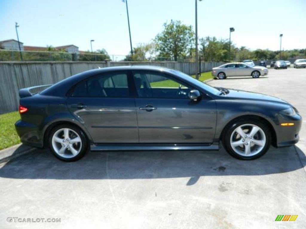 Steel Gray Metallic 2005 Mazda MAZDA6 i Sport Hatchback Exterior Photo #78242584