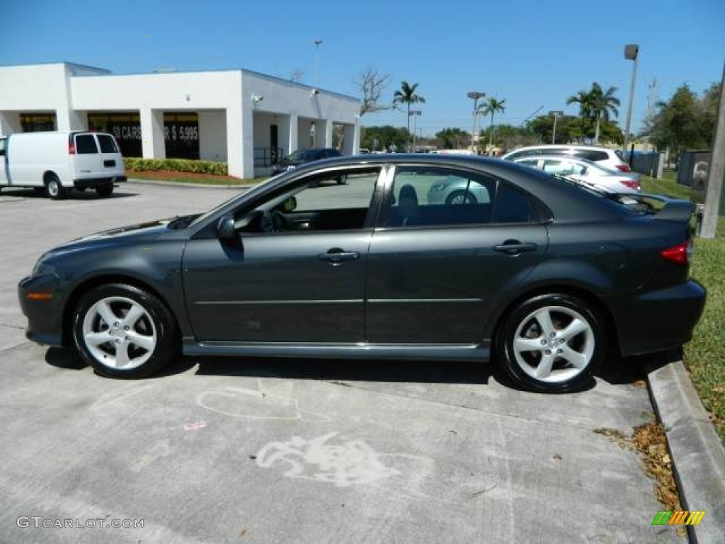 Steel Gray Metallic 2005 Mazda MAZDA6 i Sport Hatchback Exterior Photo #78242652