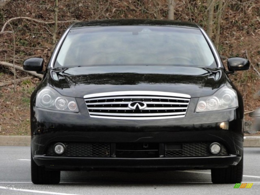 2006 M 35 Sport Sedan - Black Obsidian / Bourbon photo #6