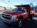 2013 Victory Red Chevrolet Silverado 3500HD WT Regular Cab Dump Truck  photo #2