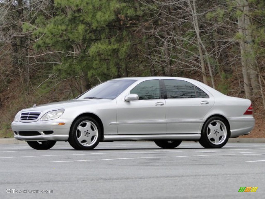 Brilliant Silver Metallic 2002 Mercedes-Benz S 55 AMG Exterior Photo #78243499