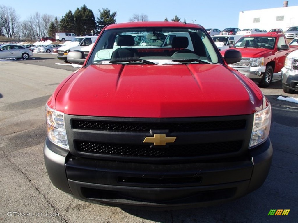 2013 Silverado 1500 Work Truck Regular Cab - Victory Red / Dark Titanium photo #3