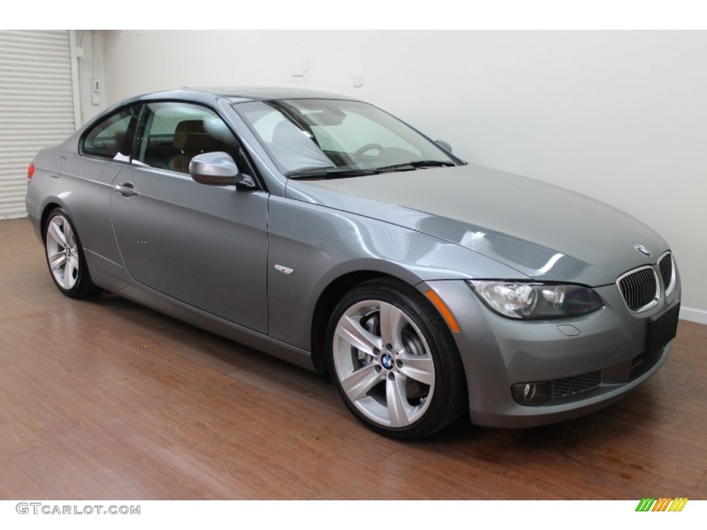 2010 3 Series 335i Coupe - Space Gray Metallic / Saddle Brown Dakota Leather photo #2