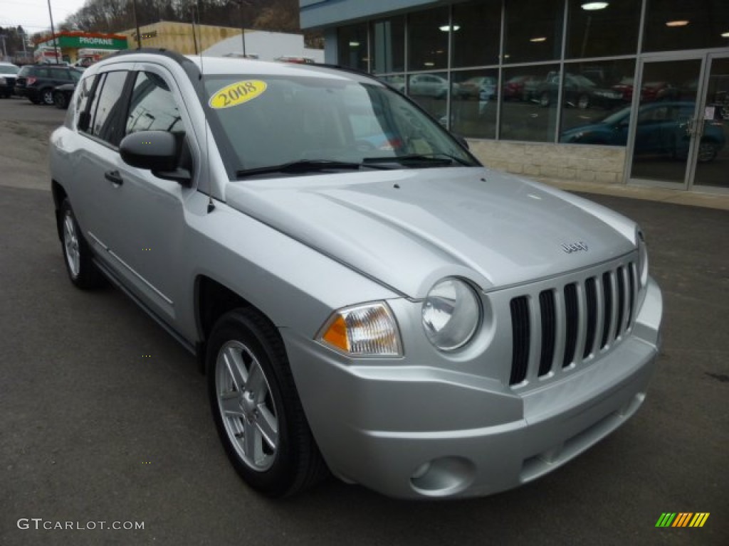 Bright Silver Metallic 2008 Jeep Compass Sport 4x4 Exterior Photo #78244026