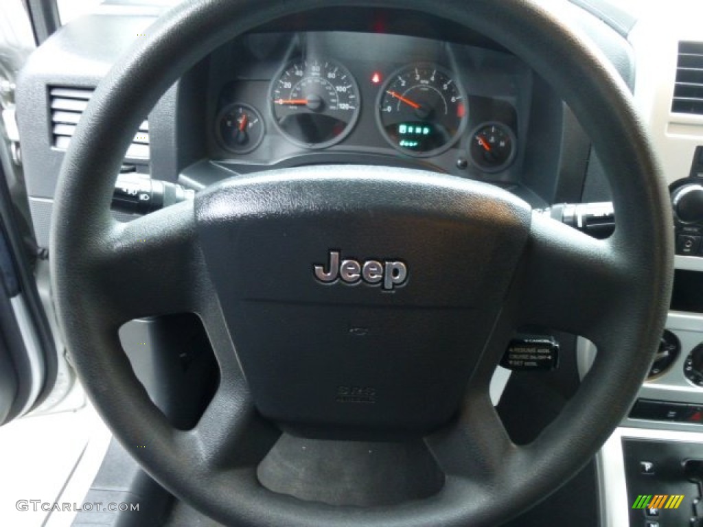 2008 Jeep Compass Sport 4x4 Dark Slate Gray Steering Wheel Photo #78244273