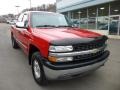 2002 Victory Red Chevrolet Silverado 1500 LS Extended Cab 4x4  photo #8