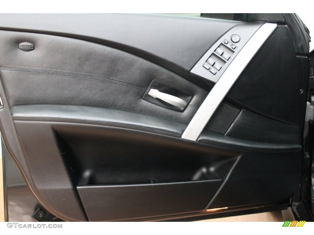 2006 BMW M5 Standard M5 Model Black Door Panel Photo #78244942