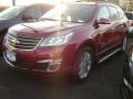 2013 Crystal Red Tintcoat Chevrolet Traverse LT AWD  photo #1