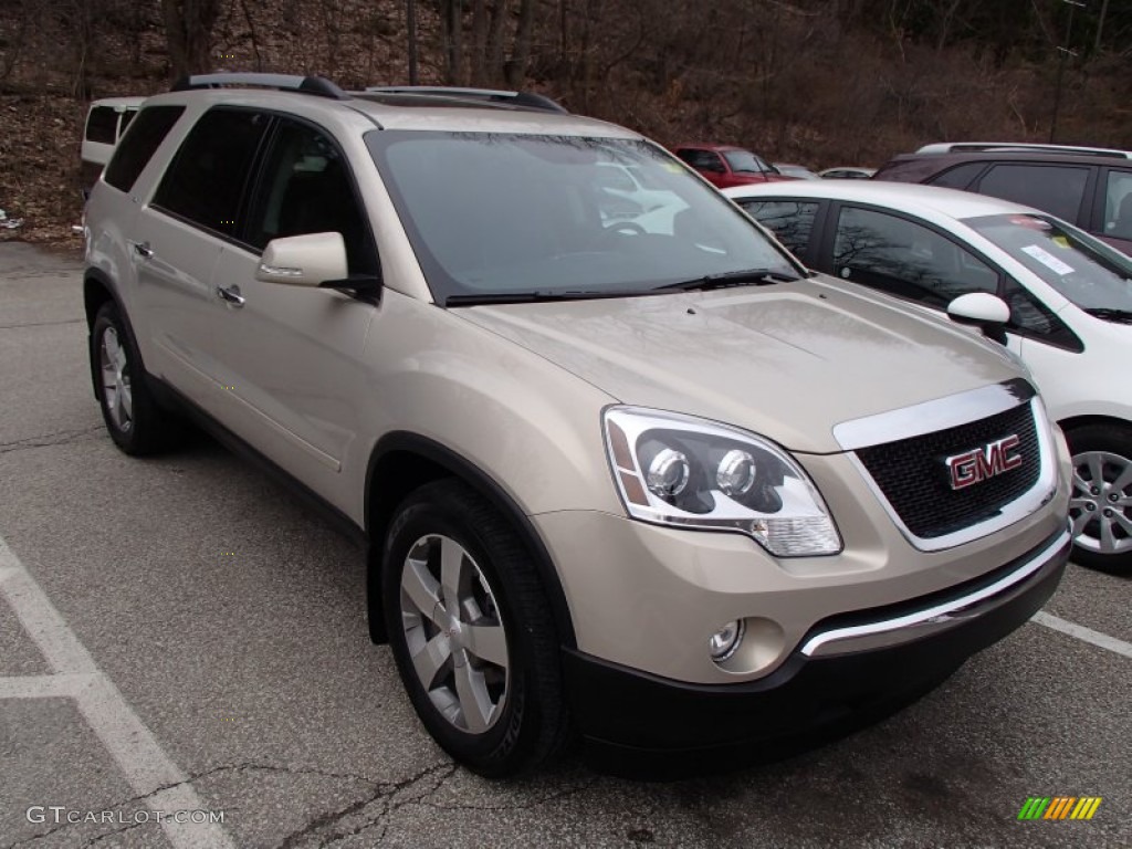 Gold Mist Metallic 2011 GMC Acadia SLT AWD Exterior Photo #78245406