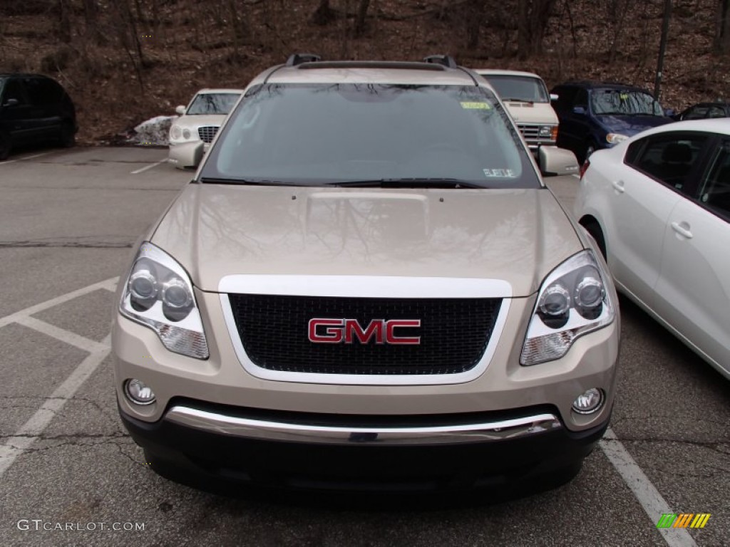 2011 Acadia SLT AWD - Gold Mist Metallic / Ebony photo #2