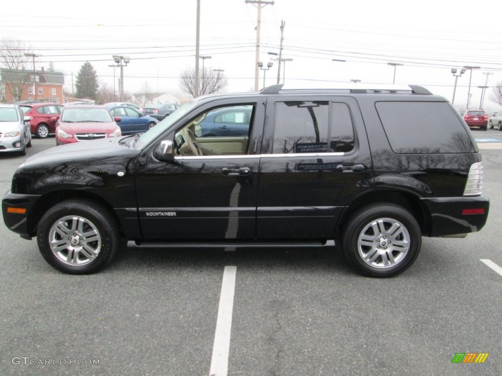 Ebony Black 2008 Mercury Mountaineer Premier AWD Exterior Photo #78245453