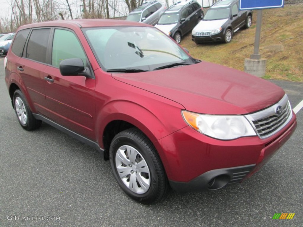Camellia Red Pearl 2009 Subaru Forester 2.5 X Exterior Photo #78246556