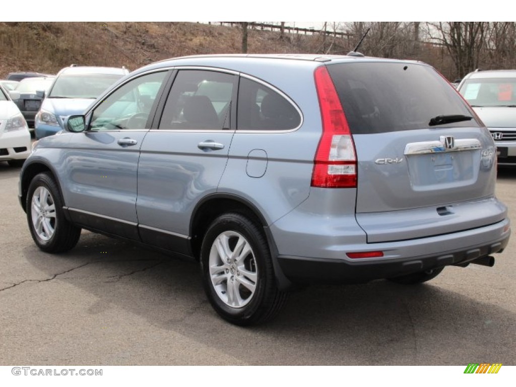 2010 CR-V EX-L AWD - Glacier Blue Metallic / Gray photo #7