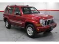 2005 Inferno Red Crystal Pearl Jeep Liberty CRD Limited 4x4  photo #2