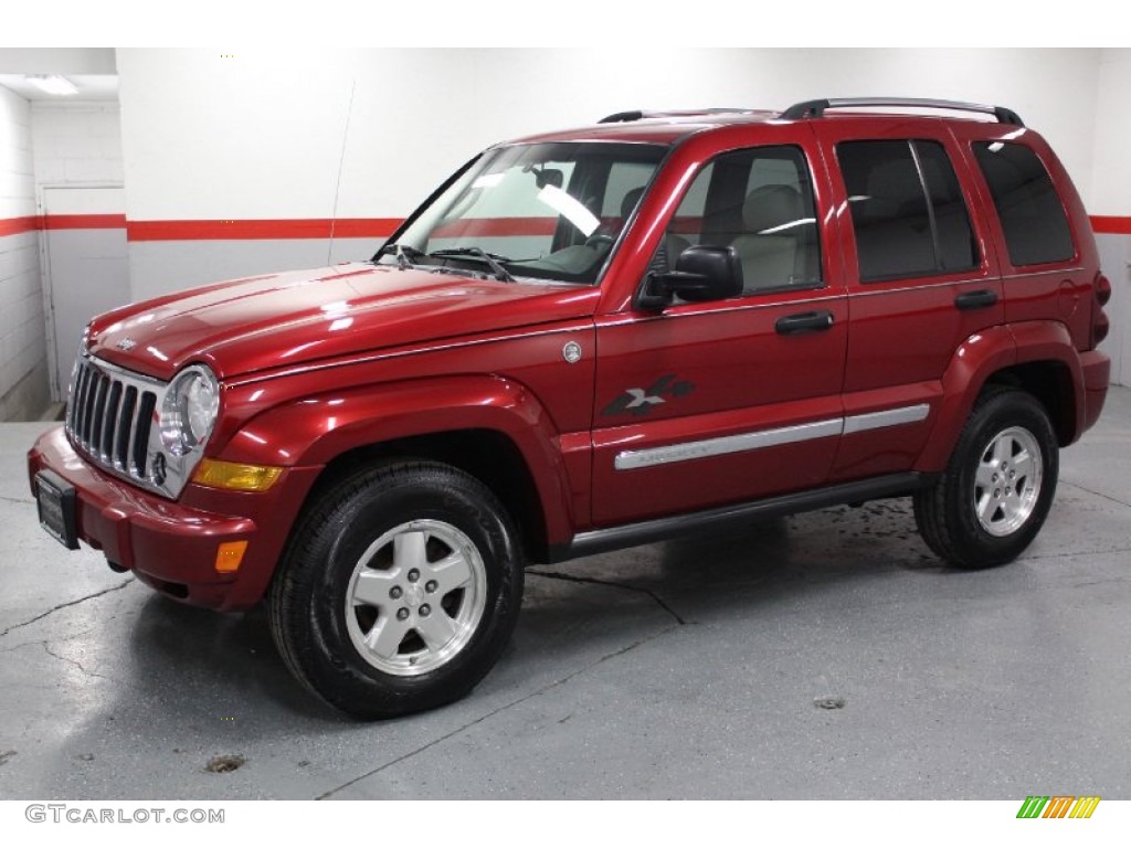 Inferno Red Crystal Pearl 2005 Jeep Liberty CRD Limited 4x4 Exterior Photo #78247252