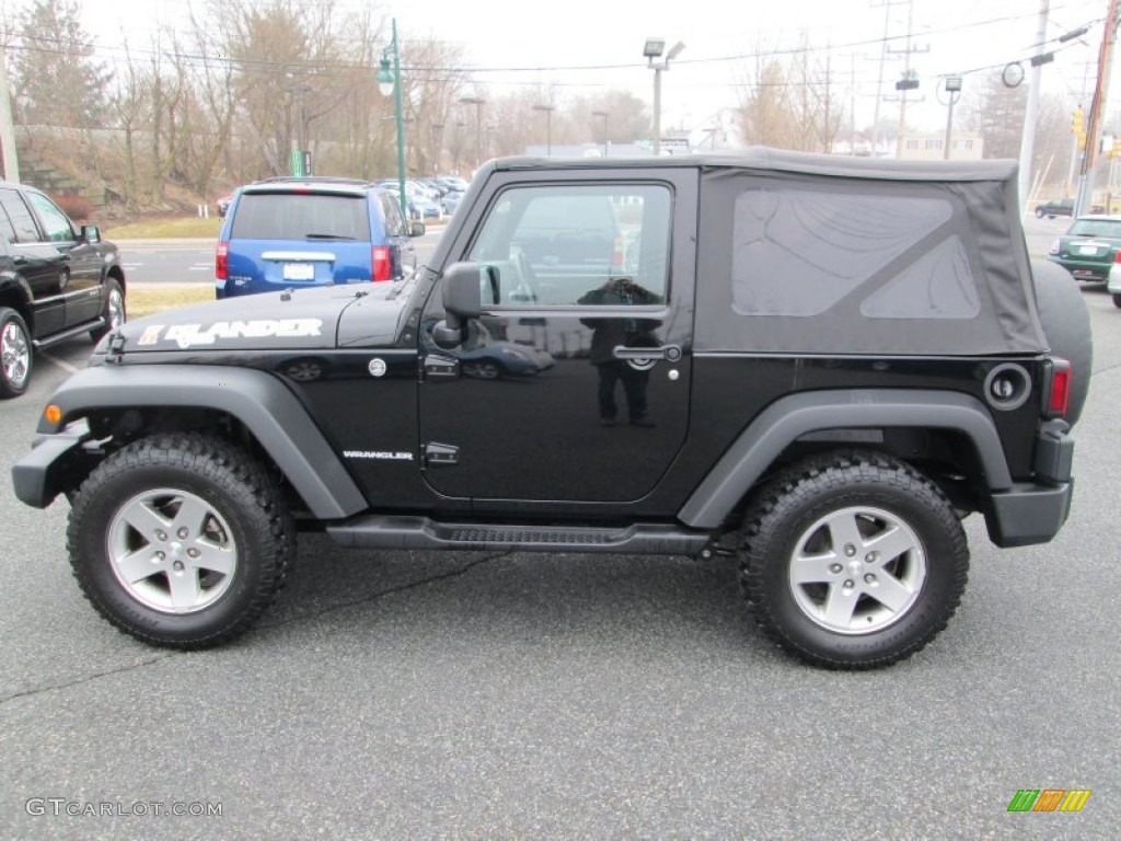 2010 Wrangler Sport Islander Edition 4x4 - Black / Dark Slate Gray/Blue photo #9