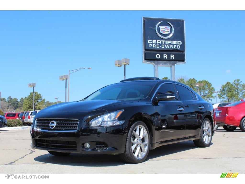 2011 Maxima 3.5 SV Sport - Super Black / Charcoal photo #1