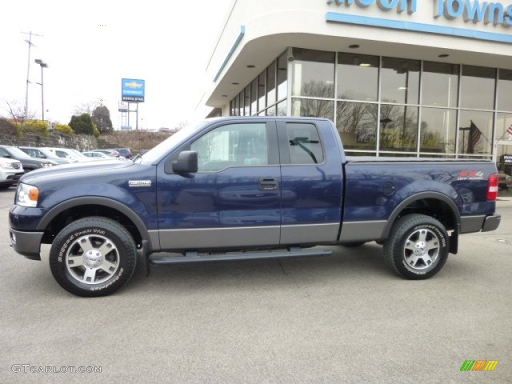 True Blue Metallic 2005 Ford F150 FX4 SuperCab 4x4 Exterior Photo #78247927