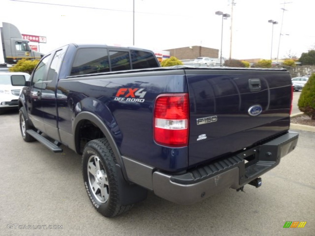 2005 F150 FX4 SuperCab 4x4 - True Blue Metallic / Black photo #3