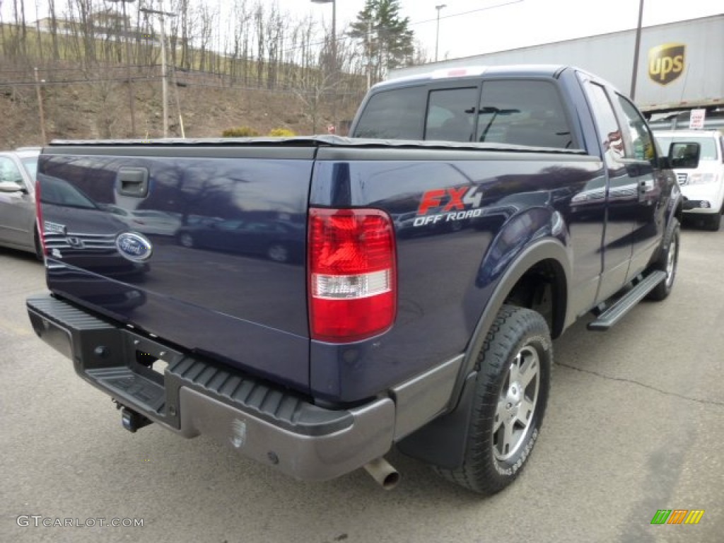 2005 F150 FX4 SuperCab 4x4 - True Blue Metallic / Black photo #5