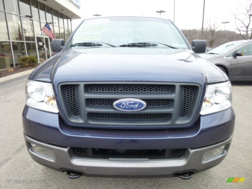 2005 F150 FX4 SuperCab 4x4 - True Blue Metallic / Black photo #8
