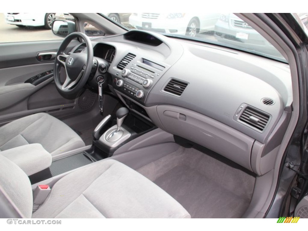 2010 Honda Civic LX Sedan Gray Dashboard Photo #78249248