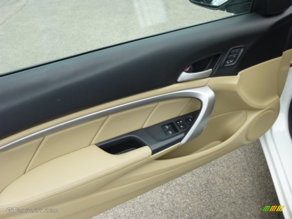 2011 Honda Accord EX Coupe Ivory Door Panel Photo #78249598