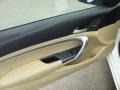 Ivory 2011 Honda Accord EX Coupe Door Panel