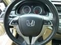 Ivory 2011 Honda Accord EX Coupe Steering Wheel