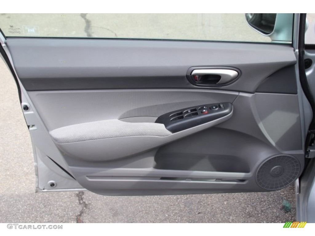 2010 Honda Civic LX Sedan Gray Door Panel Photo #78249943