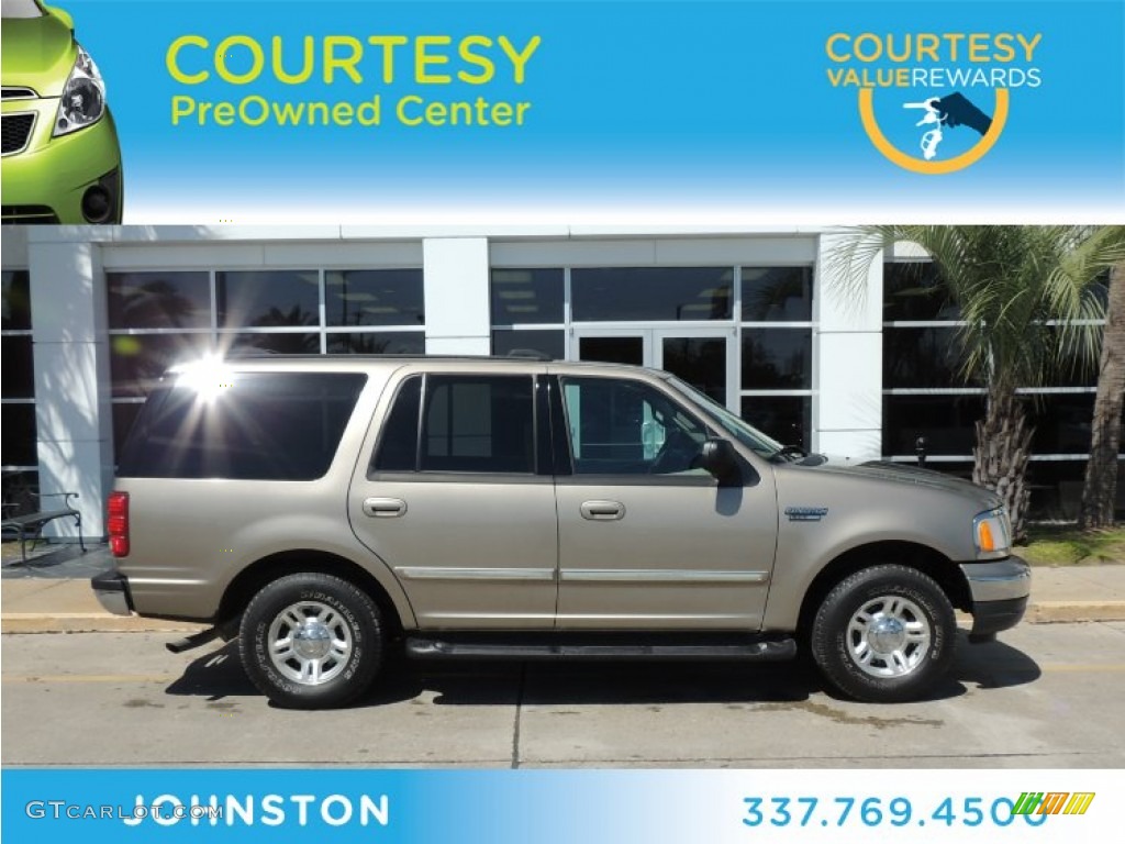 2002 Expedition XLT - Arizona Beige Metallic / Medium Parchment photo #1